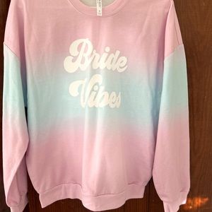 Soft crewneck bride vibes perfect for bachelorette or wedding week!